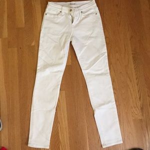 Madewell white skinny jeans